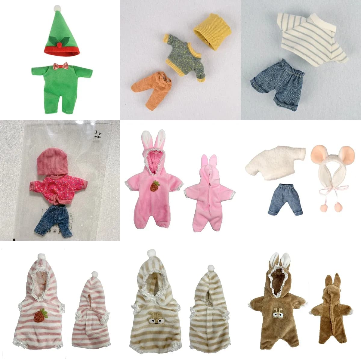 Vestiti per bambole rinate in silicone da 6 pollici 9 stili tra cui scegliere abiti realistici per bambole appena nate Bebe per adattarsi alla bambola da 6 pollici
