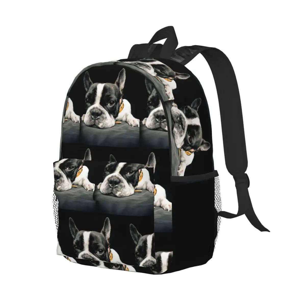 Black Boston Terrier Backpack Student Boys Girls BookBag Men Women School Bag Laptop Shoulder Bags