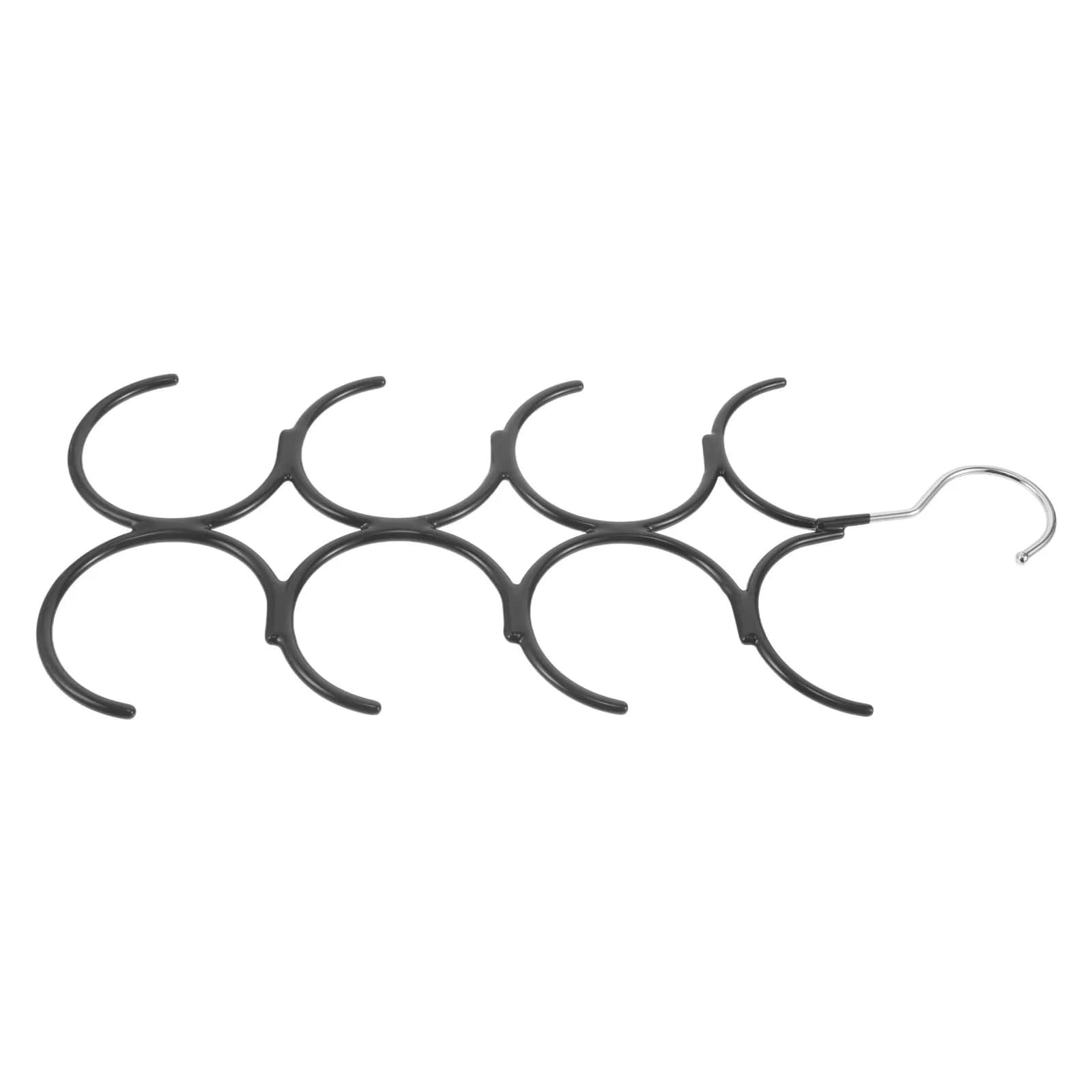 8 Hook Scarf Hanger Holder Organizer Sturdy Metal Belt Rack Tie Hanger Closet Accessory Organizer for Scarves Ties Belts Shawls