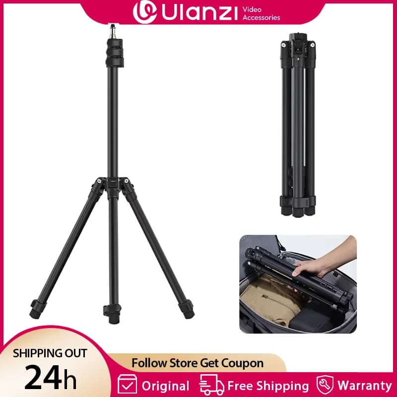 Ulanzi TT43 1.9M Supporto per luce in lega di alluminio Supporto per gamba reversibile per luce a LED Proiettore Flash Softbox Carico massimo 6KG