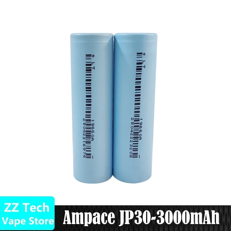 1-20 pezzi Ampace JP30 18650 Batteria 3.7V 3000mah Batterie ricaricabili 2.6ohm-3.6ohm Cella agli ioni di litio ad alto scarico Max Pluse 140A