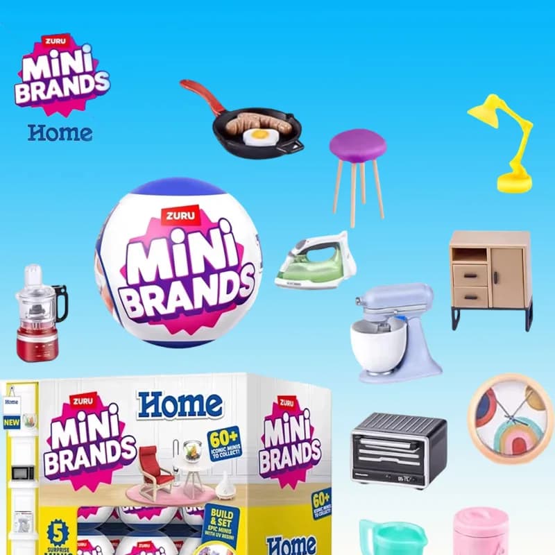 Zuru Surprise Mini Brand Home Series Giocattolo Modellino in Miniatura Scatola Misteriosa a Sorpresa Arredamento Casa Originale Regalo di Compleanno per Bambini