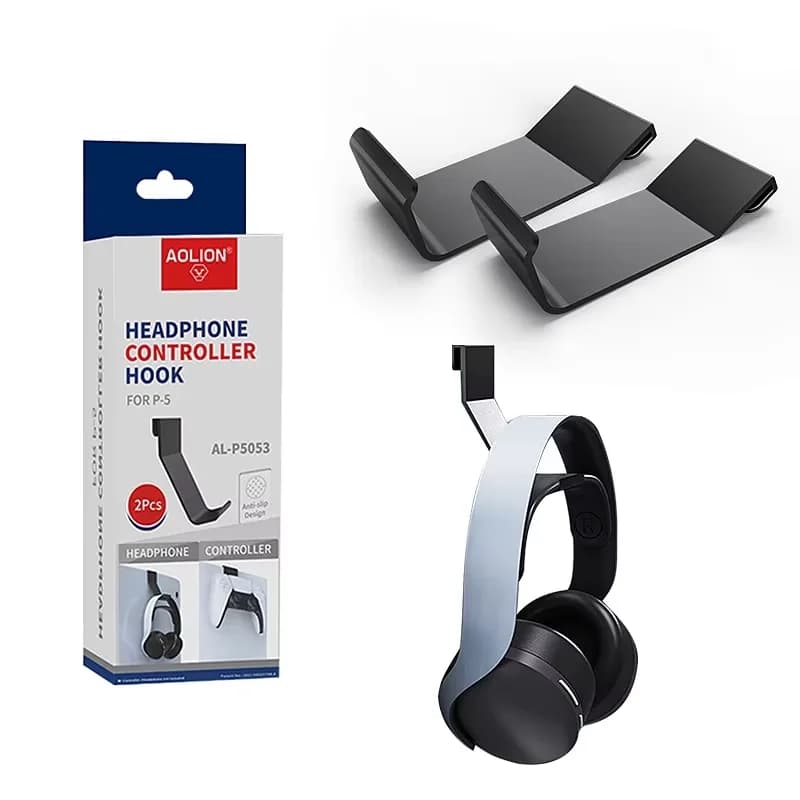Supporto per Cuffie e Controller PS5, Gancio da Parete per Gamepad, Porta Cuffie e Accessori per Sony PS5
