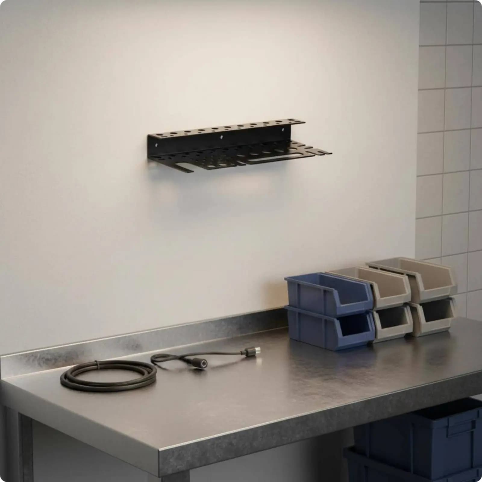 Portautensili da Parete con Supporto per Pinze e Martello, Organizzatore per Cacciaviti, Set di Stoccaggio Salvaspazio per Utensili Manuali