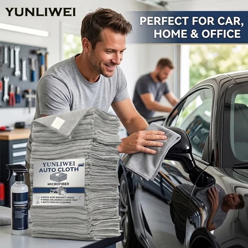 Yunliwei Microfiber Cleaning Cloths for Bicycle Car Kitchen Towel Absorbent Soft and Stain-removing Cloth Reusable Cleaning