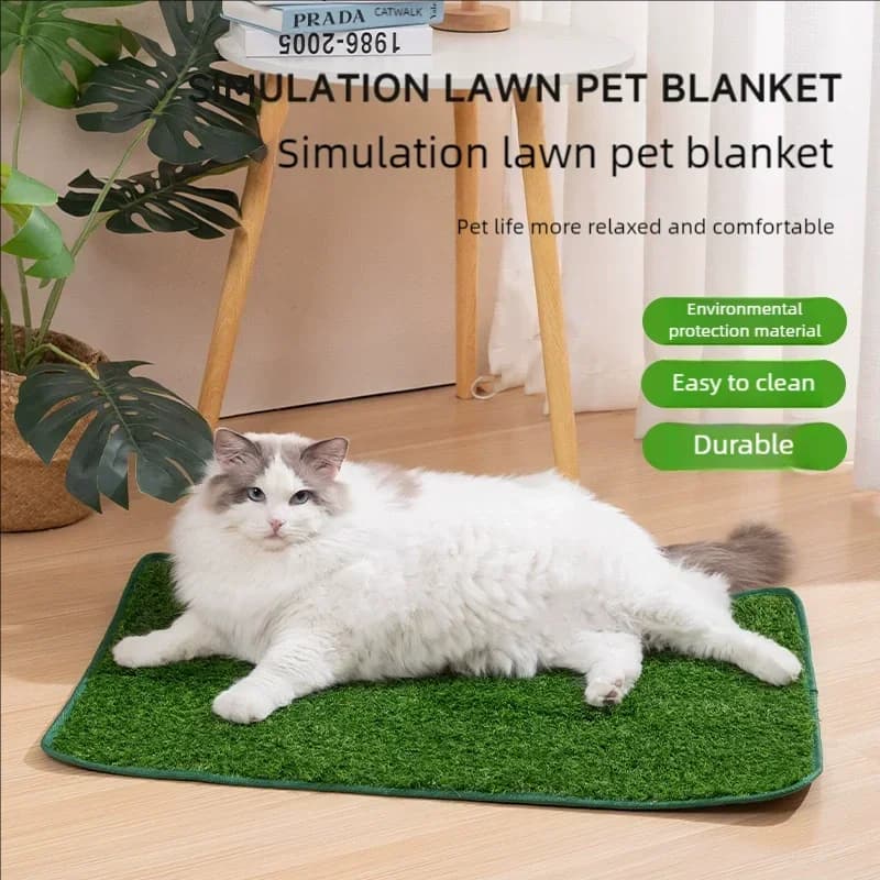 Artificial Turf Dog Potty Pad Washable Odor Resistant Quick Drain Pee Grass Mat Puppy House Training Toilet Indoor Outdoor