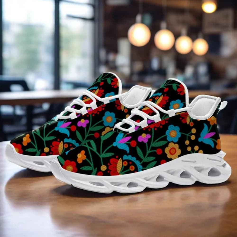 Scarpe da ginnastica casual con stampa in stile messicano per uomo e donna, scarpe da corsa leggere e traspiranti, scarpe in tessuto