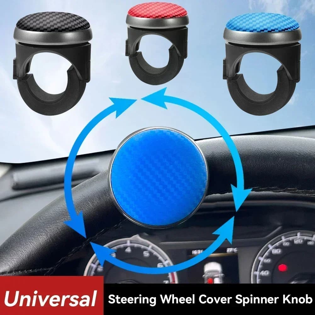 Coprivolante antiscivolo per auto da 360 gradi, manopola girevole, impugnatura booster, controllo manuale, sfera protettiva, parte universale