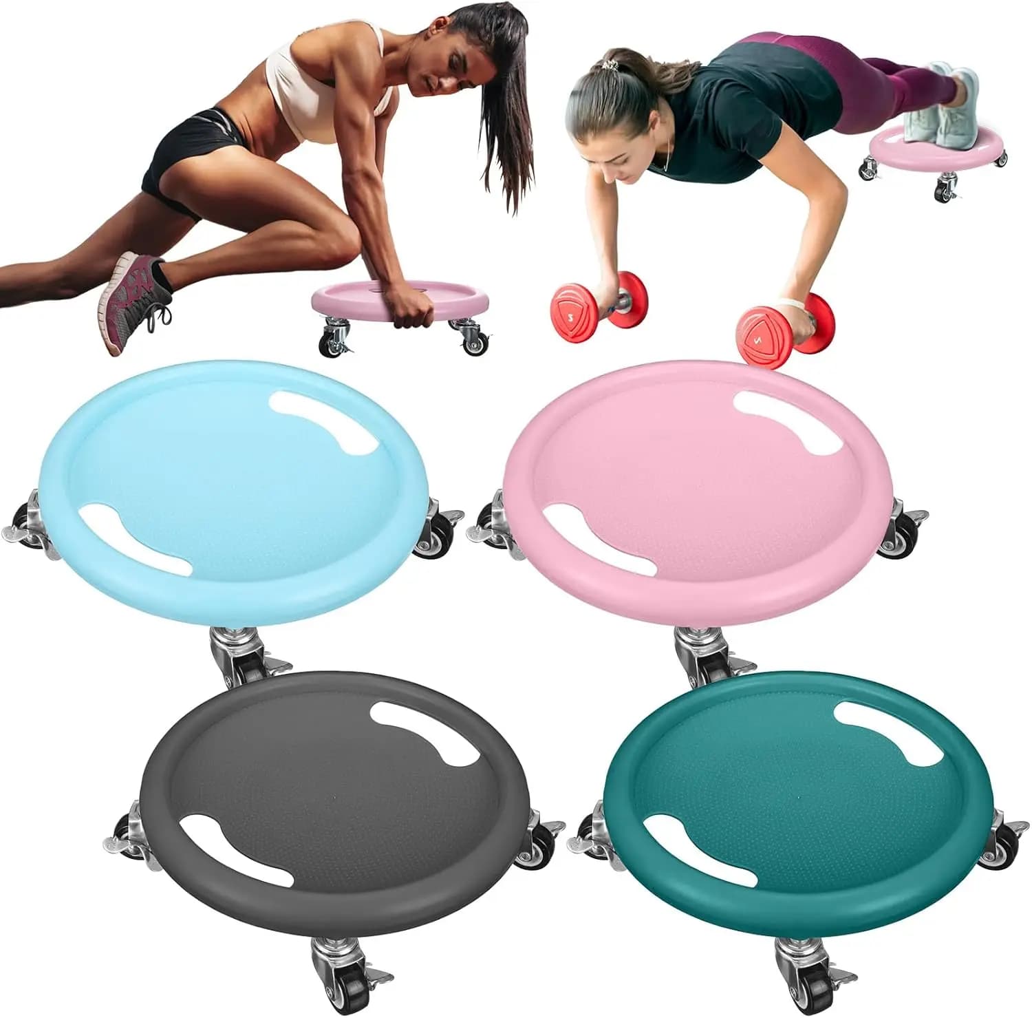 4 pieces sliders for abdominal exercises with roller wheel for abdominal exercises for central workout table for exercises with AB wheel abdominal table