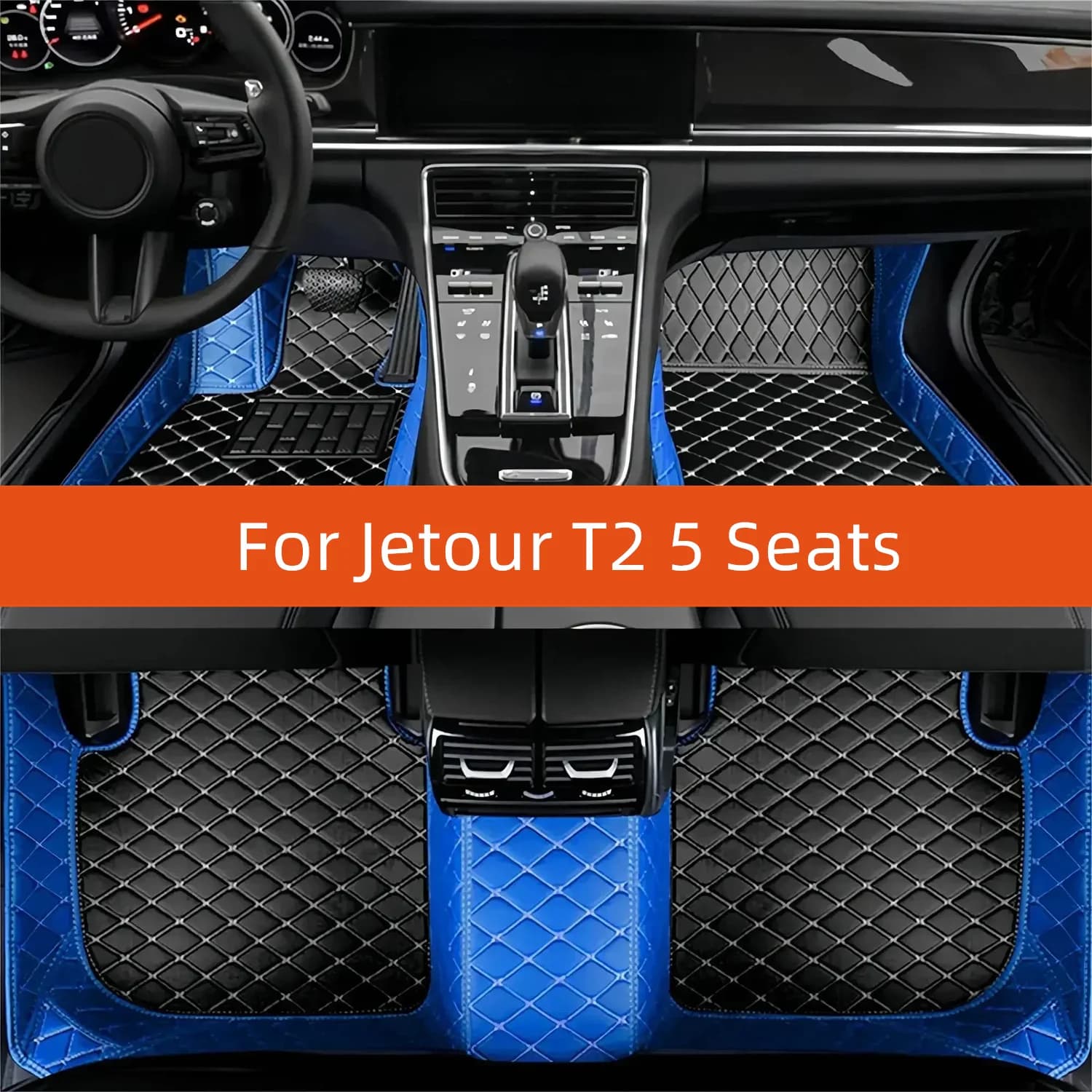 Custom Leather Car Mat for Jetour T2 5 Seats 2024 2025 2026 Interior Car Mat Accessories