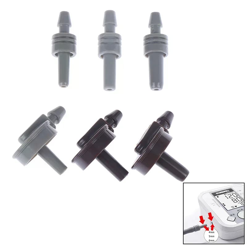 1 Pezzo Connettore per Bracciale Misuratore di Pressione Sanguigna Digitale 4mm/5mm/6mm Tonometro da Braccio