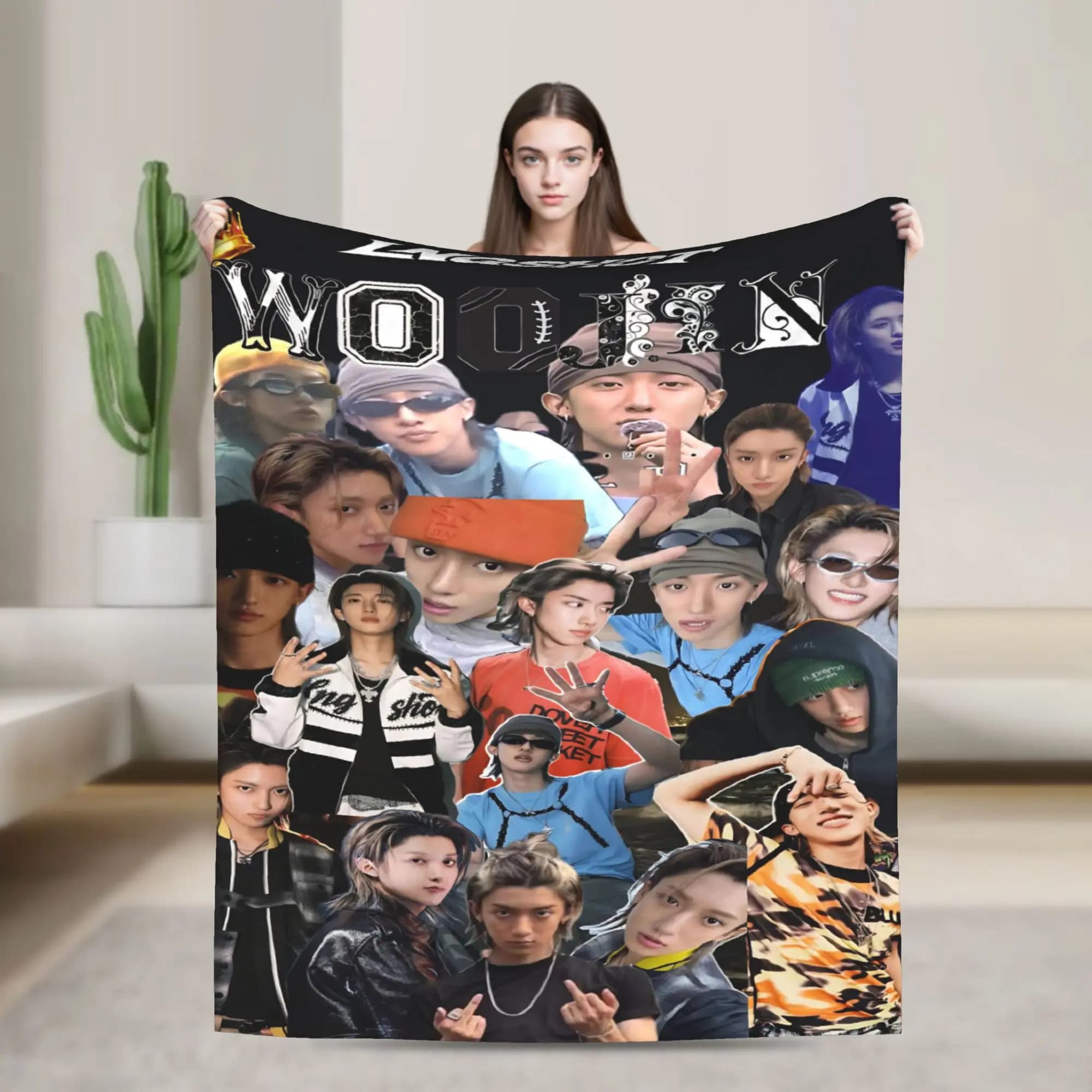 Coperta Lngshot Ohyul Woojin Louis, calda e morbida, in peluche, per divano, sedia, letto, copriletto in flanella.