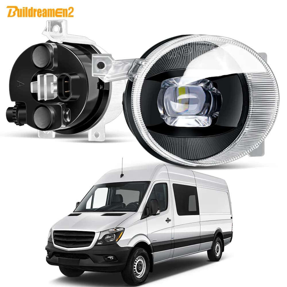 2X30W LED Gruppo fendinebbia Canbus Lente auto Nebbia Lampada di marcia diurna per Mercedes Benz Sprinter W906 2014 2015 2016 2017 2018