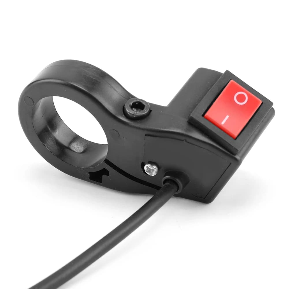 Interruttore Modificato per Faro Moto, Parti di Modifica Moto, Interruttori Luce ON/OFF a Pulsante per Bici Elettrica