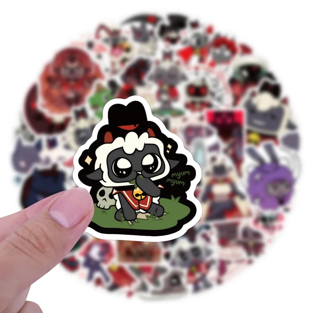 120 pcs game lamb worship cartoon funny sticker graffiti decals waterproof laptop luggage bicycle helmet