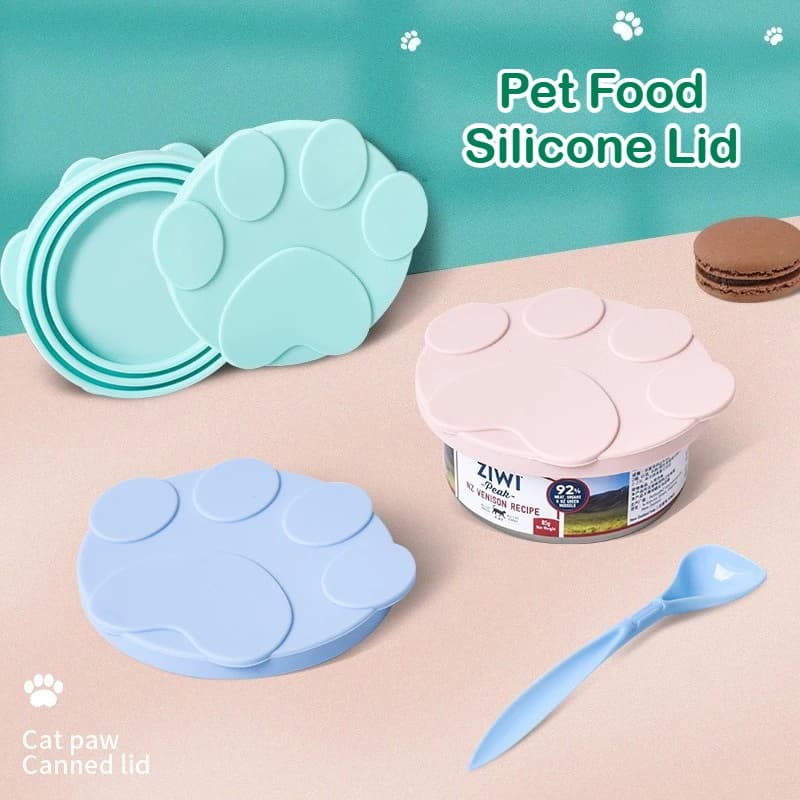 ‌ Coperchio in silicone per alimenti per animali domestici Coperchio universale per lattine Sigillo Conservatore per la freschezza Conservazione degli alimenti per cani e gatti Bagnati Contenitore ermetico riutilizzabile Risparmio