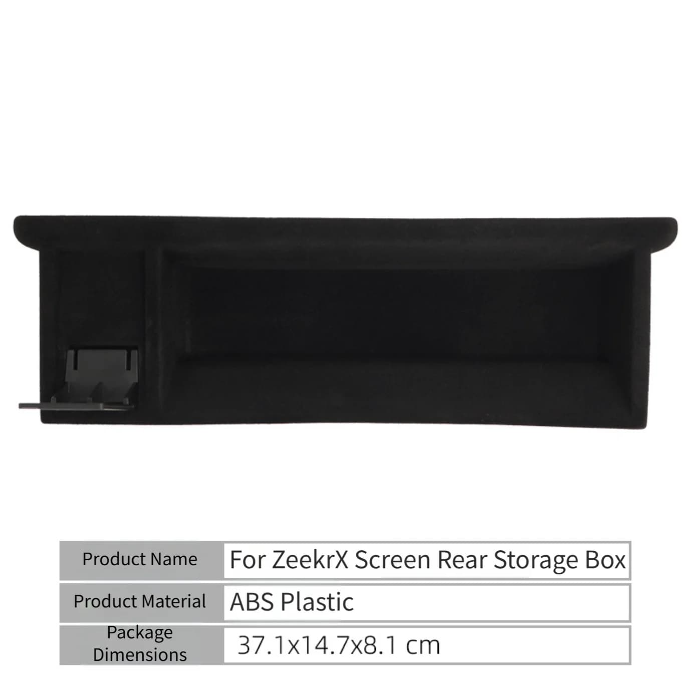 Scatola portaoggetti posteriore per X Screen - Accessorio universale per interni auto in plastica nera resistente all'usura e indeformabile