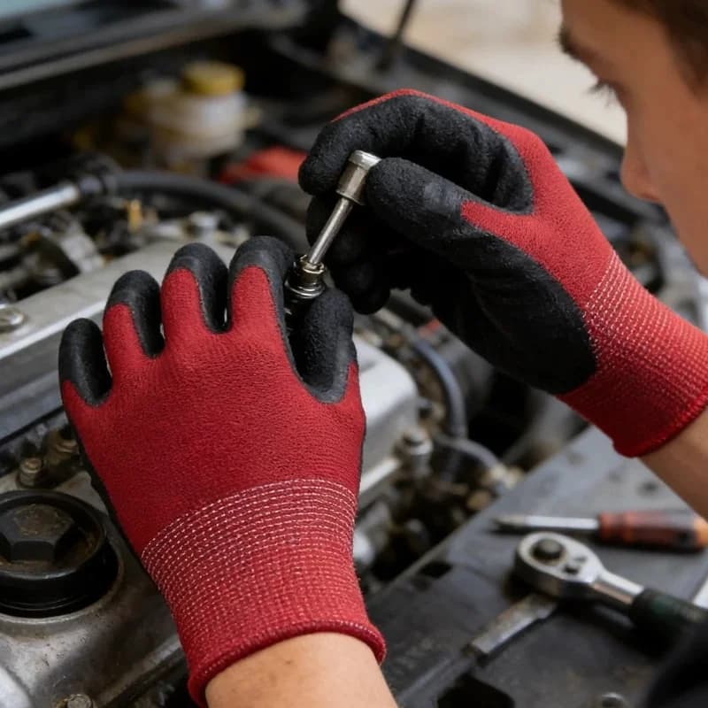12 paia di guanti da lavoro di sicurezza, guanti per riparazioni, guanti in lattice, forniture per carpentieri e riparatori, accessori per la protezione e la sicurezza sul lavoro