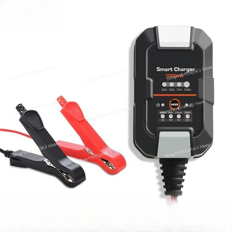 1A Battery Charger for Battery Maintenance, Car Charger 6V/12V, Lithium Charger for Auto 110V