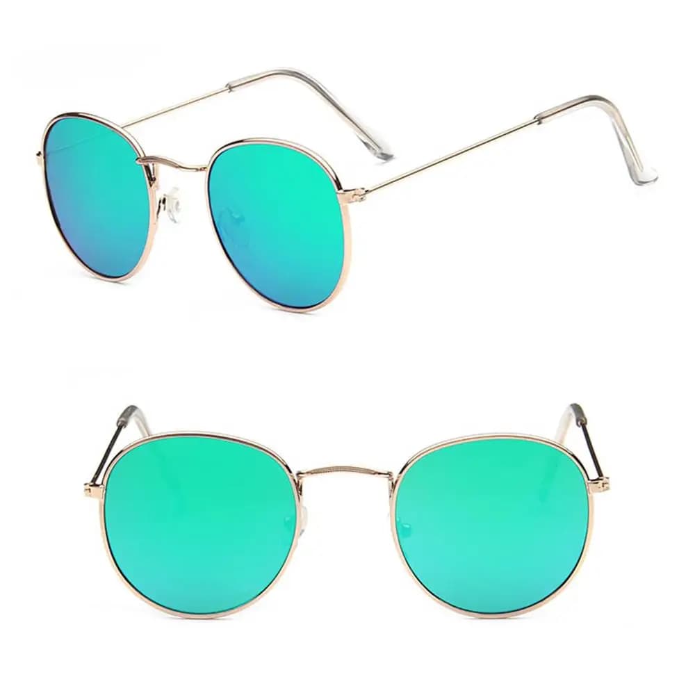 Women Men Hippie Metal Frame Eyewear Retro Shades Round Sunglasses Sun Glasses