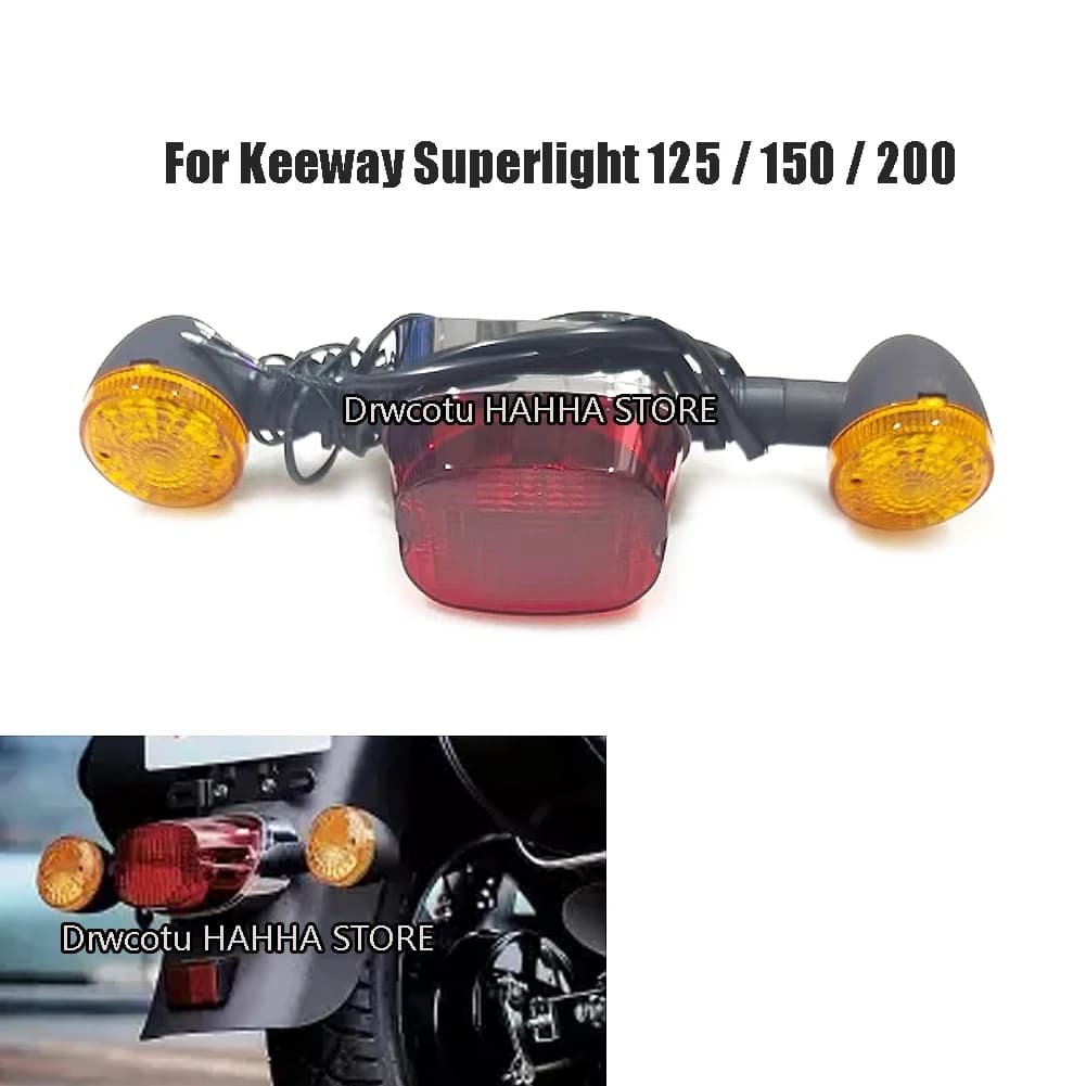 Fanalino Anteriore Sinistro o Destro, Indicatori di Direzione Posteriori, Gruppo Luci Posteriori per Keeway Superlight 125 / 150 / 200 Superlight 125