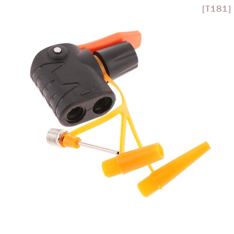 Adattatore per pompa da bicicletta 1 pz in TPU per gonfiare biciclette e palloni, adattatore per tubo flessibile a doppia testa, accessori per pompa