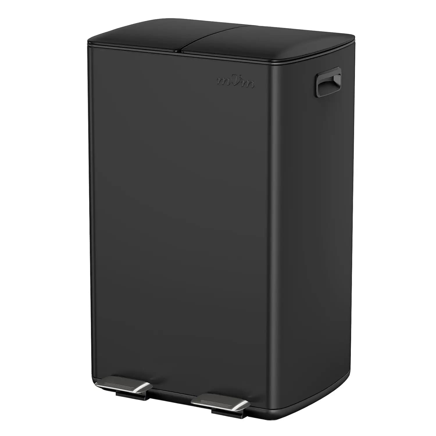 Bidone della Spazzatura da Cucina, 2 x 8 Galloni (2 x 30 L) Contenitore Combinato per Rifiuti e Riciclo con Coperchio, Personalizzabile