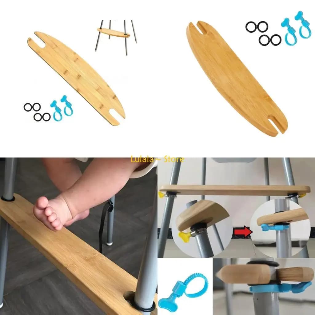 Y4QA Poggiapiedi per seggiolone in legno Poggiapiedi per seggiolone universale regolabile