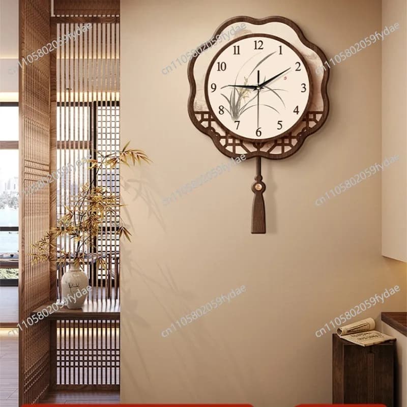 Song's Aesthetic Wall Guest Clock Quartz Hanging on The Wall Silent Clock