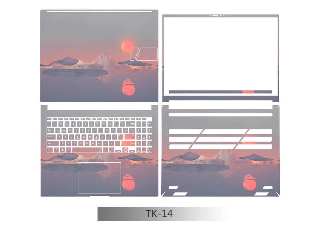 KH Laptop Sticker Skin Cover Protector Guard for ASUS ZenBook Pro16 2022 N7600Z 16-inch Laptop