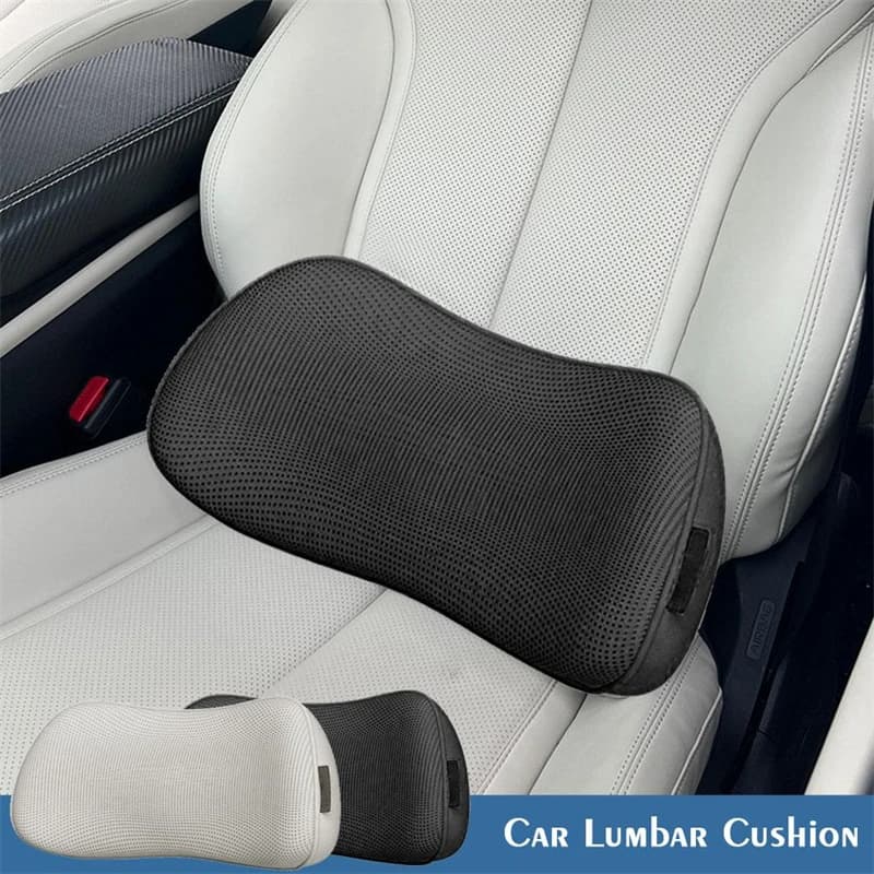 Cuscino per schienale per sedile antiscivolo per auto Supporto lombare traspirante Cuscini per sedile Cuscino per auto Tappetino Memory Foam Cuscino per sedia da ufficio Accessori