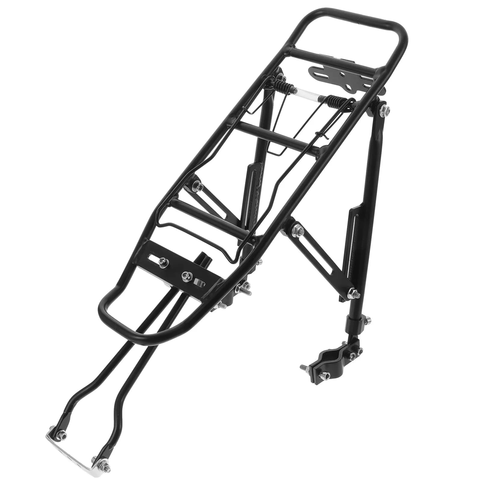 Premium Aluminum Alloy Bicycle Back Stand Rear Carrier Rack for Suitcases Backpacks Baskets Outdoor Short Trips Bike Luggage