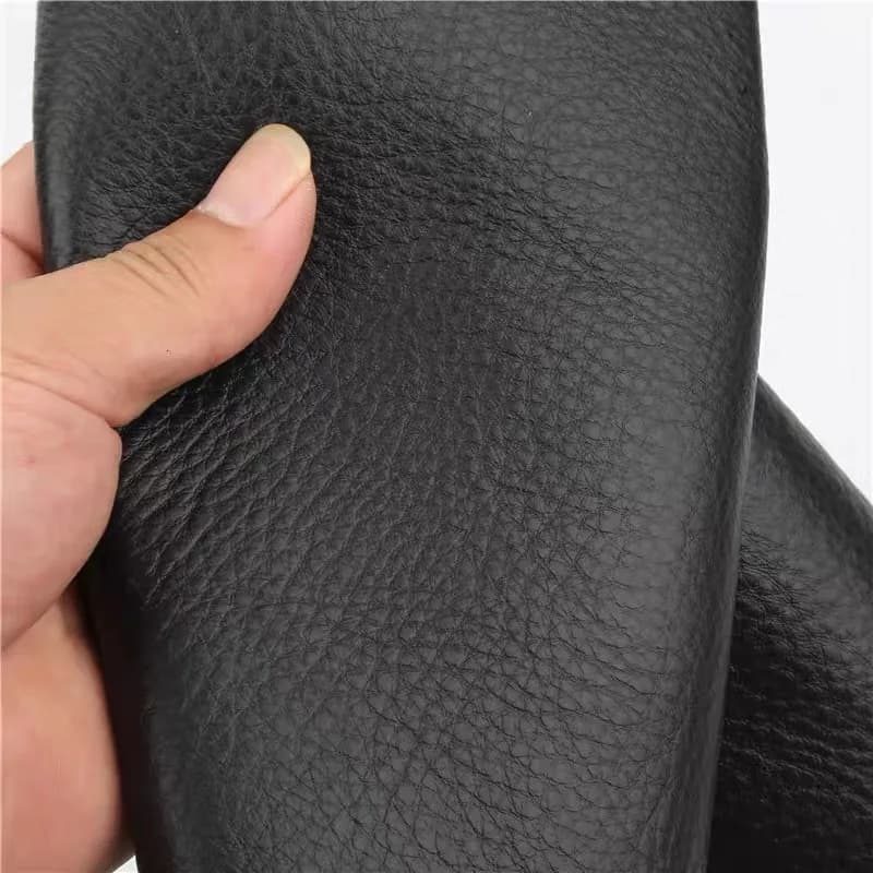 First layer cowhide leather with natural 2 mm black pattern for car seats, sofas, beds and soft coatings, in one piece