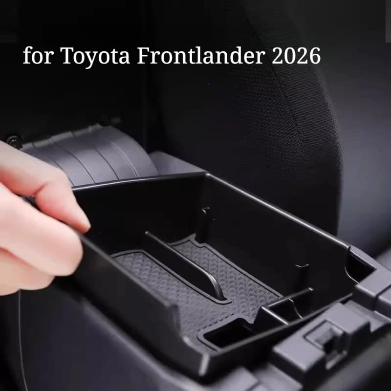 Vano portaoggetti per bracciolo console centrale per Toyota Frontlander 2026, Vassoio organizer per interni auto, Accessori inserto bracciolo