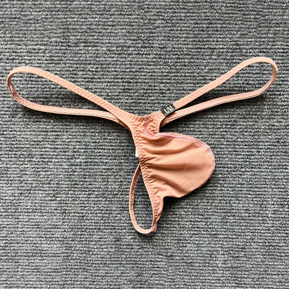 Perizoma sexy da uomo a vita bassa con custodia grande Cintura sottile Intimo con retro a T Per un comfort leggero e supporto