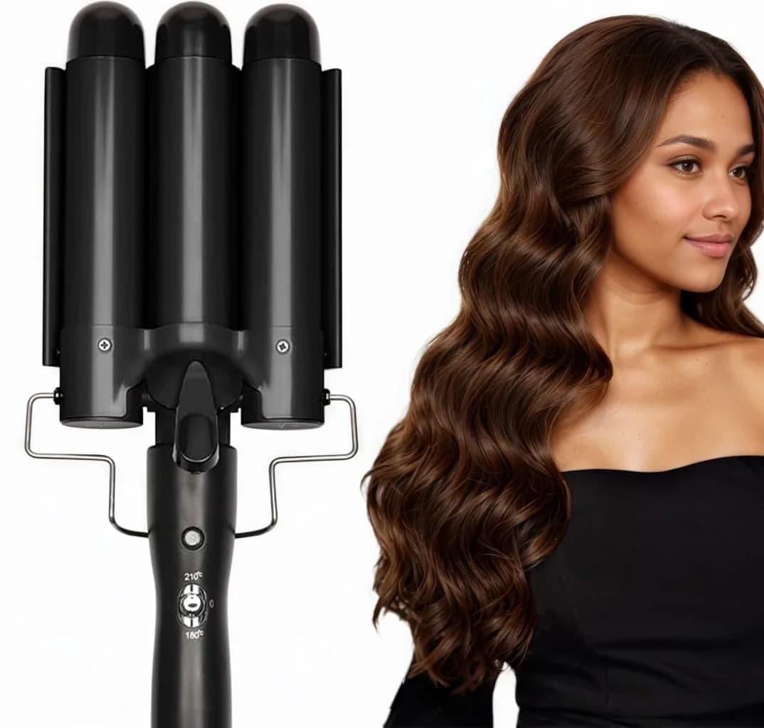 Professional Hair Tools Iron Hair Harnesses Triple Barrel Bigodini Hair Ferries Waver Styling Tools Bigodini For Beauty