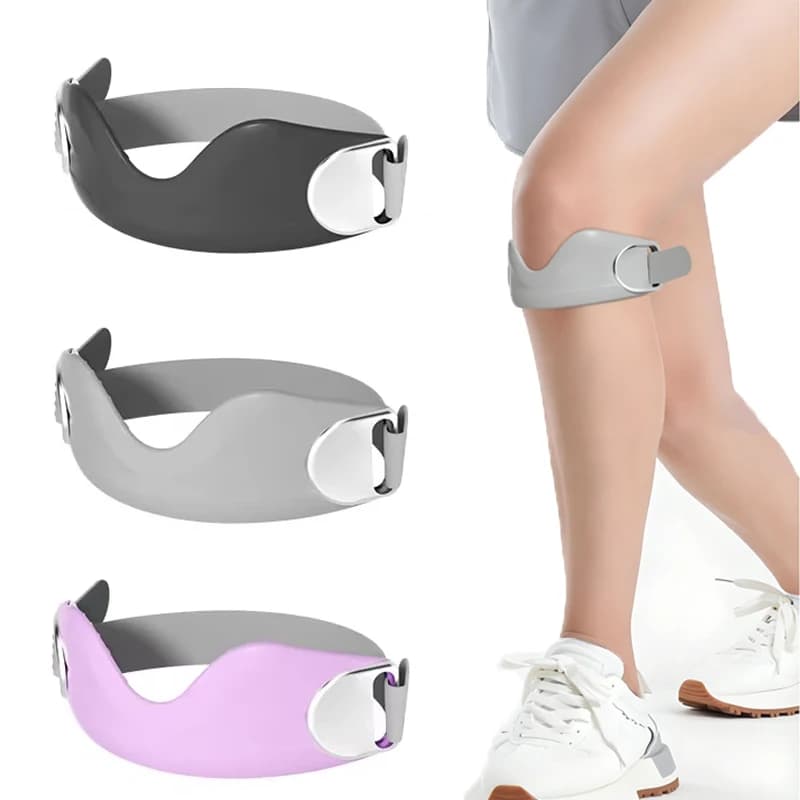Supporto per Ginocchio Regolabile in Silicone, Fascia Stabilizzatrice per Tendine Rotulei, Ideale per Sport e Corsa