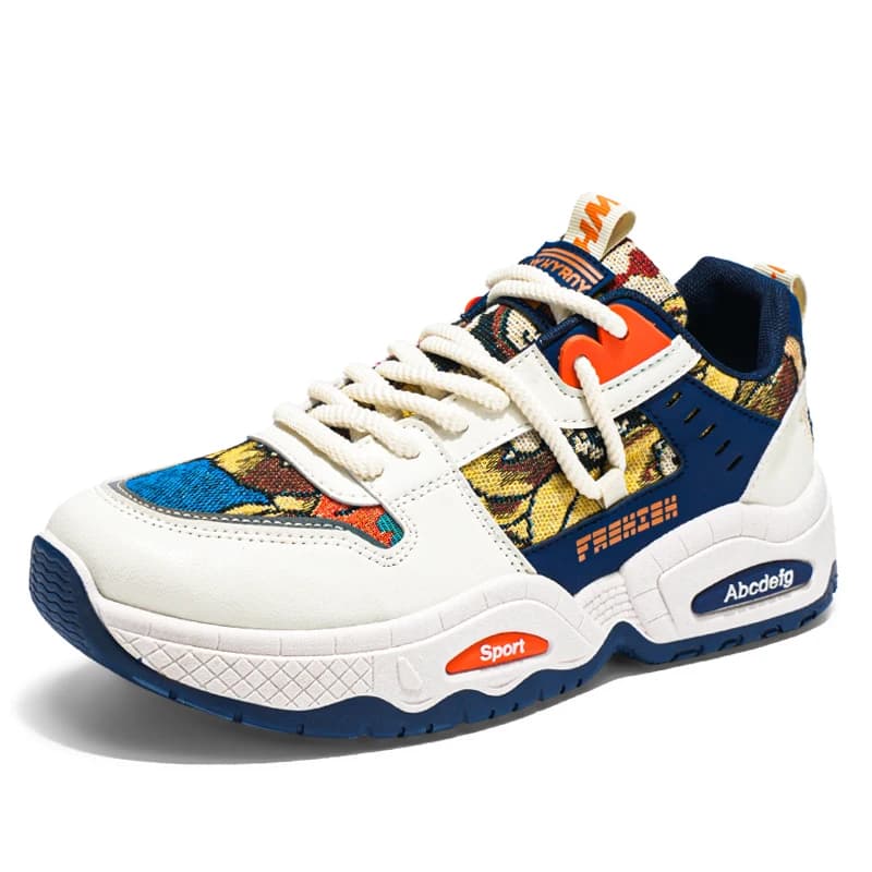 New Style Sports Men's Shoes Large Size Breathable Lightweight Sneakers Trendy Thick Bottom Comfortable Anti-slip Outdoor Shoes