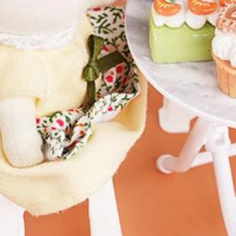 Set di Tavolo e Sedie in Miniatura 1/12 per Casa delle Bambole, Accessori per Decorazione e Gioco di Ruolo