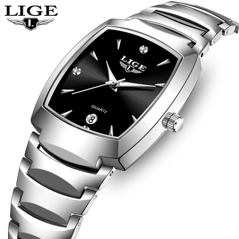 LIGE Women's Watch Business Luxury Women's Watch Waterproof Women's Watches Simple Fashion Quartz Watch for Wome Montre Femme + SCATOLA