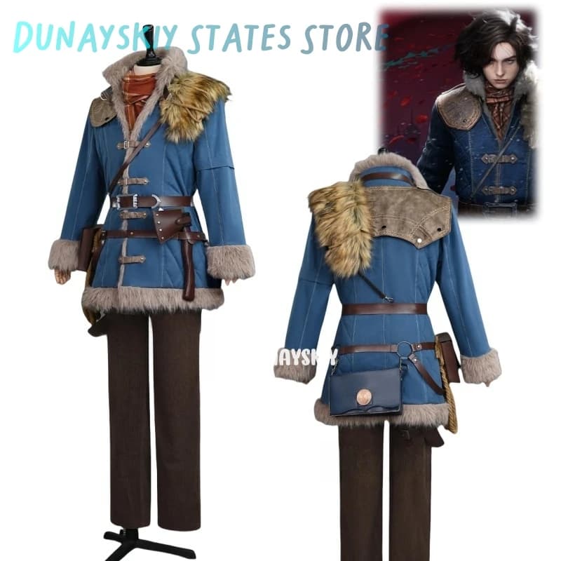 Lies of P: Overture Maschio piombo P Costume Cosplay Cappotto pantaloni cintura puntelli accessori sciarpa set Festa di Halloween nuova moda uniforme