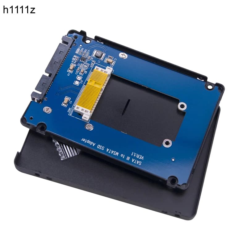 Nuovo mSATA a SATA 3.0 SSD Enclosure custodia in alluminio mSATA custodia esterna mSATA da mSATA a 2.5 "SATA3.0 adattatore SSD da 6Gbps per SSD M-SATA