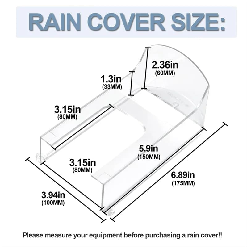 Copertura antipioggia per campanello in plastica trasparente adatta per modelli ad anello Campanello Protezione impermeabile Scudo Videocitofoni CALDO
