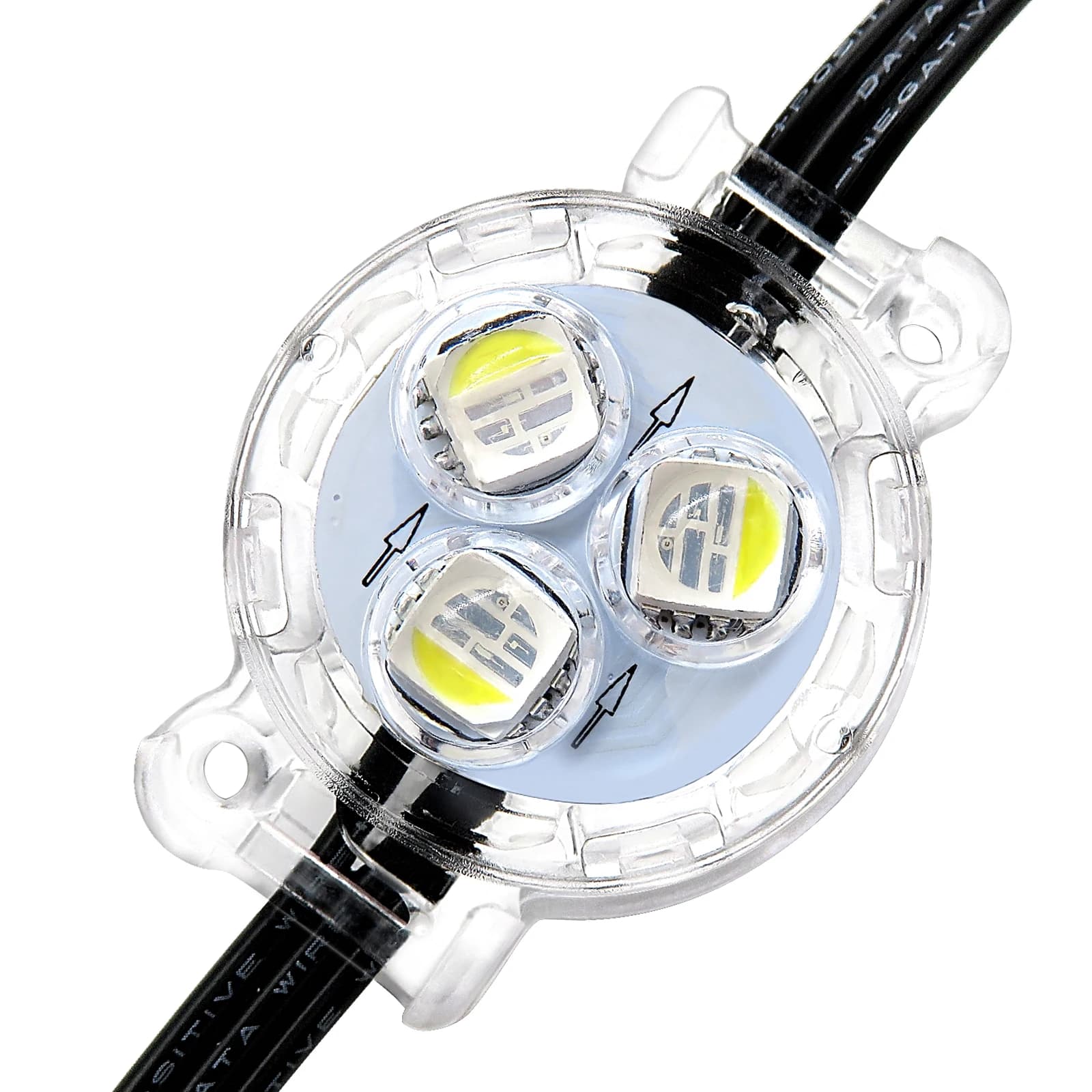 24V 12V RGBW Led Pixel Point Light 30mm 12v IP68 Illuminazione permanente esterna per le vacanze di Natale