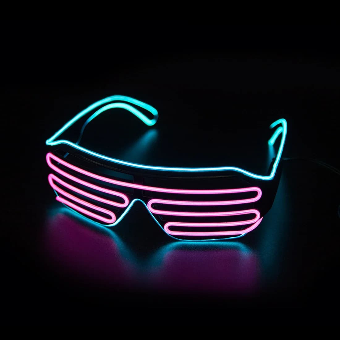 Occhiali LED Luminosi, Occhiali Neon Luminosi, Occhiali da Sole Luminosi per Natale, Occhiali con Luci Lampeggianti per Feste, Accessori per Costumi, Novità