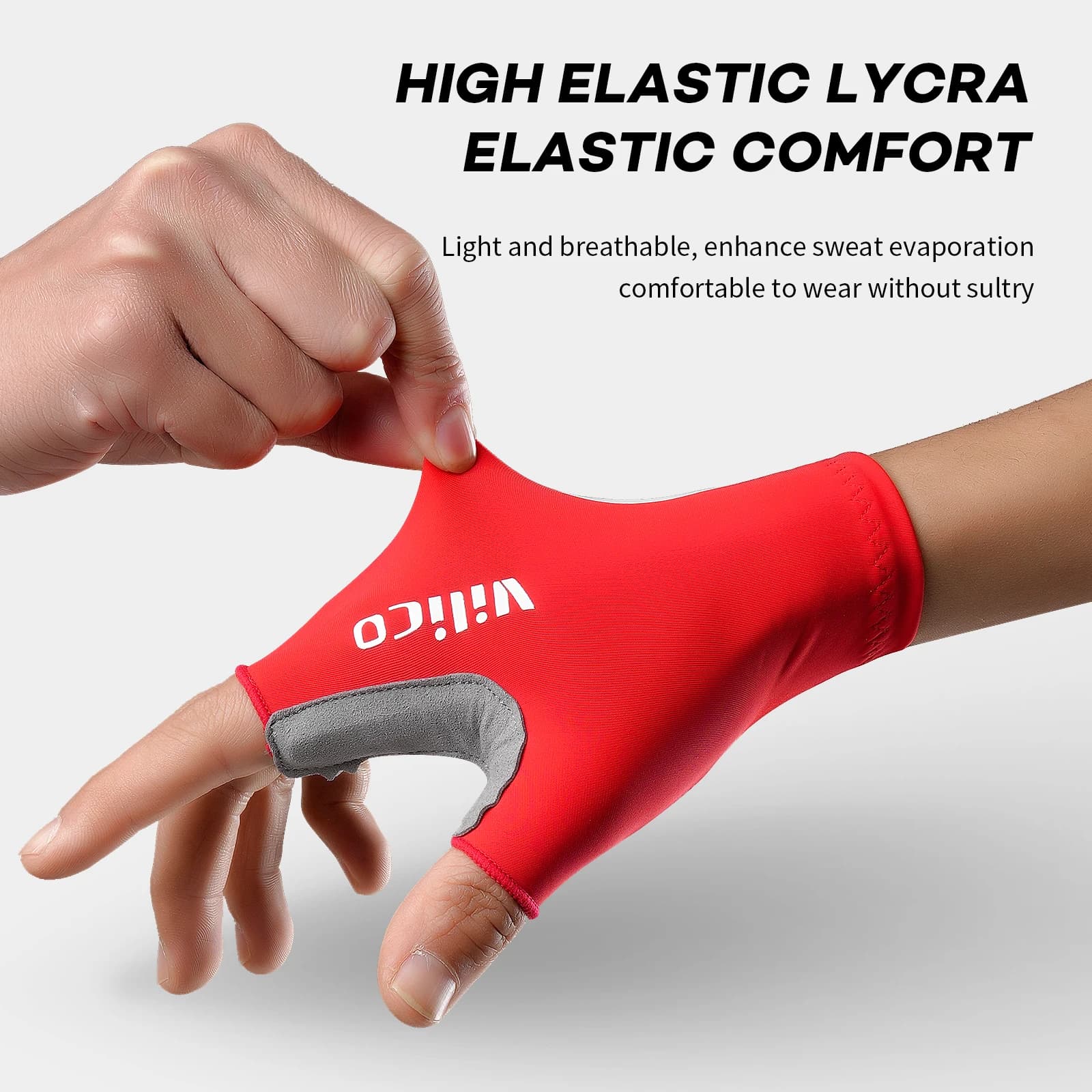 Breaking Wind Guanti mezze dita da ciclismo Guanti da bicicletta antiscivolo Guanti da bici da strada da corsa MTB Biciclet Guanti