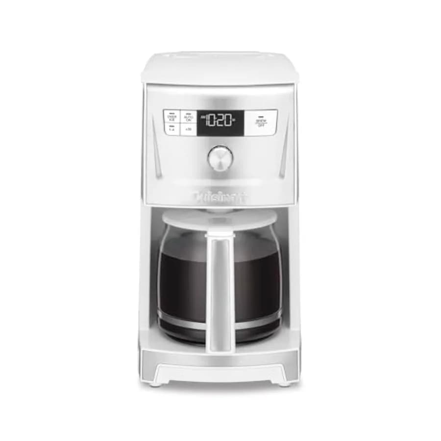 Macchina da Caffè Programmabile da 14 Tazze con Caraffa in Vetro, Impostazione 1-4 Tazze, Controllo della Forza di Infusione, Funzione Pausa Caffè, Funzione Caffè Sotto Ghiaccio DCC-3500W