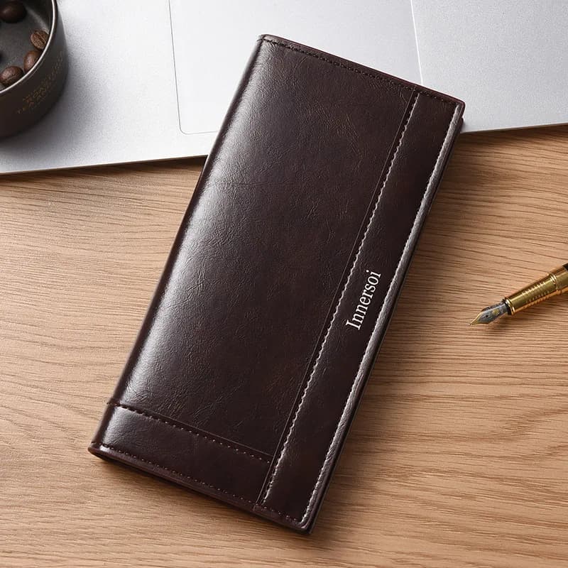 New Men Wallets Fashion Large Capacity PU Leather Purses Long Multifunctional Money Bag for Men Coin Card Holders Dropshipping