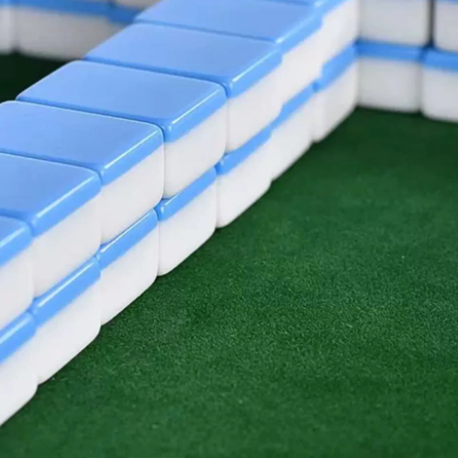 Set da Mahjong Portatile Pieghevole, Gioco di Tessere Cinese Leggero con Caratteri Incisi per Studenti
