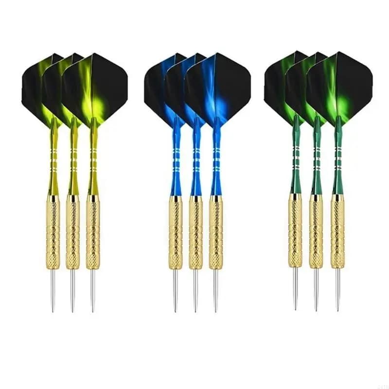 18g Steel Tip Darts Set Durable Anti Drop Needle Professional All Metal Darts for Dartboards Game Easy to Use